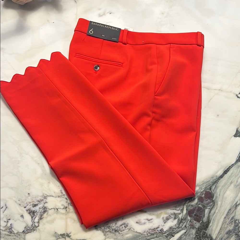 Banana Republic Vibrant Red Pants